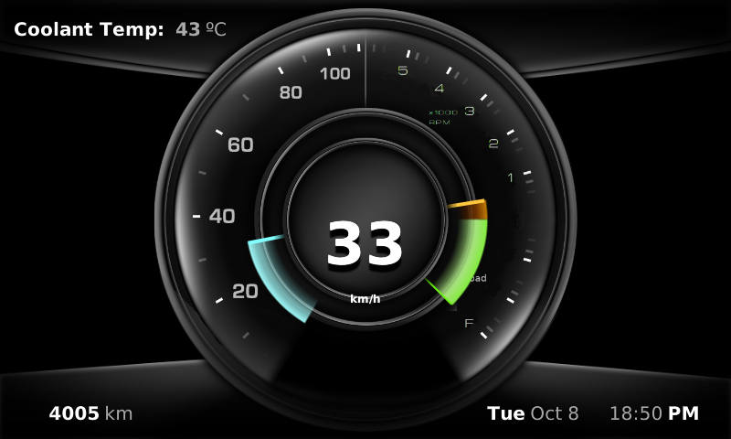 Live RPM & Speed